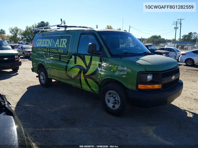 CHEVROLET EXPRESS 2016, VIN 1GCWGAFF8G1282559