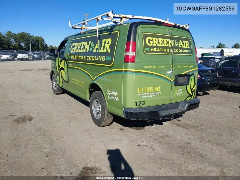 2016 CHEVROLET EXPRESS VIN 1GCWGAFF8G1282559 — фото 3