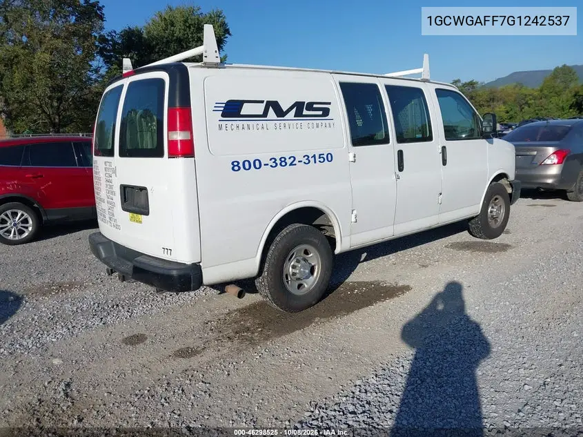 2016 CHEVROLET EXPRESS VIN 1GCWGAFF7G1242537 — фото 4