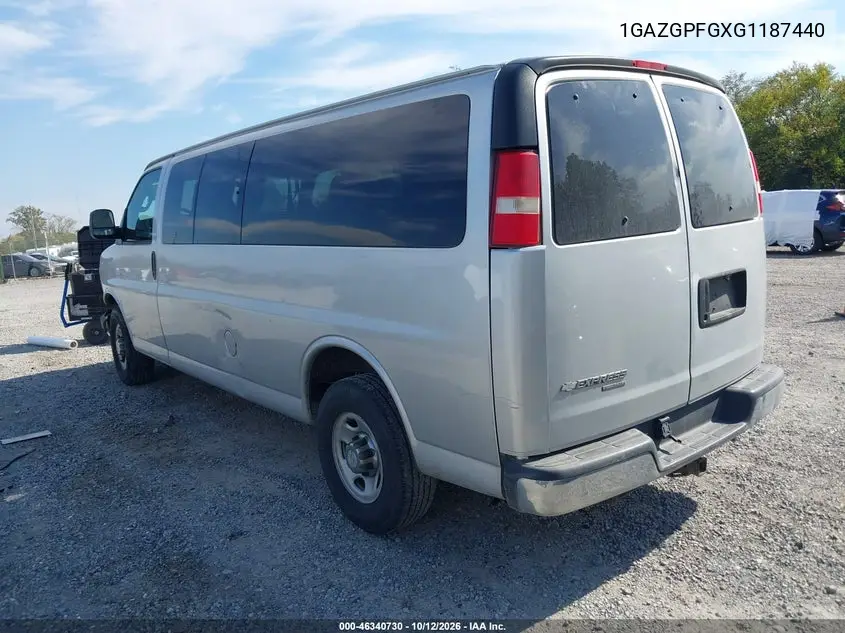 2016 CHEVROLET EXPRESS VIN 1GAZGPFGXG1187440 — фото 3