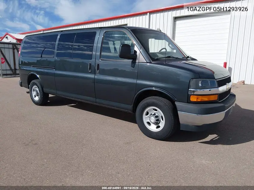 CHEVROLET EXPRESS 2017, VIN 1GAZGPFG5H1293926