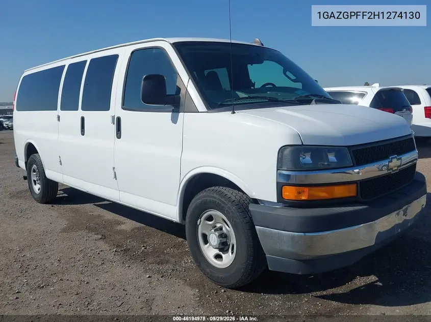 CHEVROLET EXPRESS 2017, VIN 1GAZGPFF2H1274130