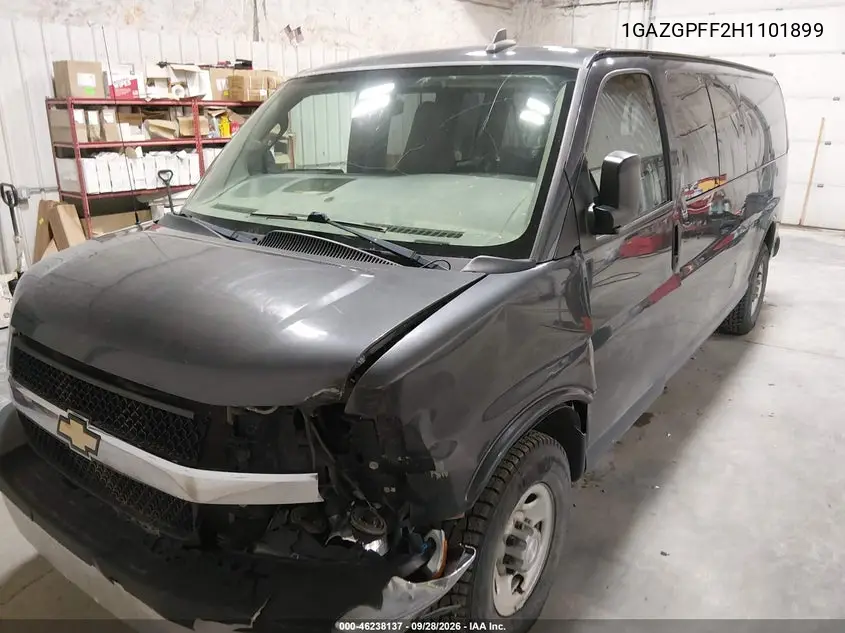 2017 CHEVROLET EXPRESS VIN 1GAZGPFF2H1101899 — фото 2