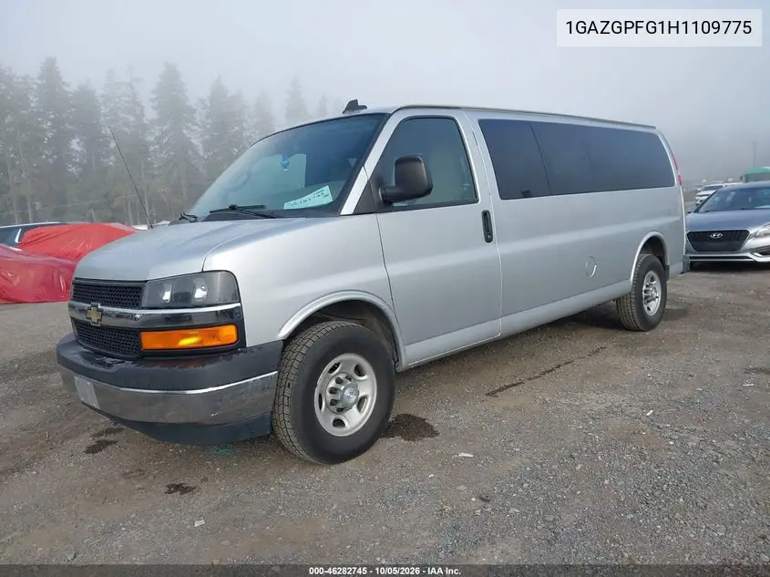 2017 CHEVROLET EXPRESS VIN 1GAZGPFG1H1109775 — фото 2