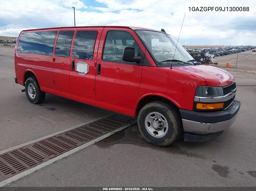 CHEVROLET EXPRESS 2018, VIN 1GAZGPFG9J1300088