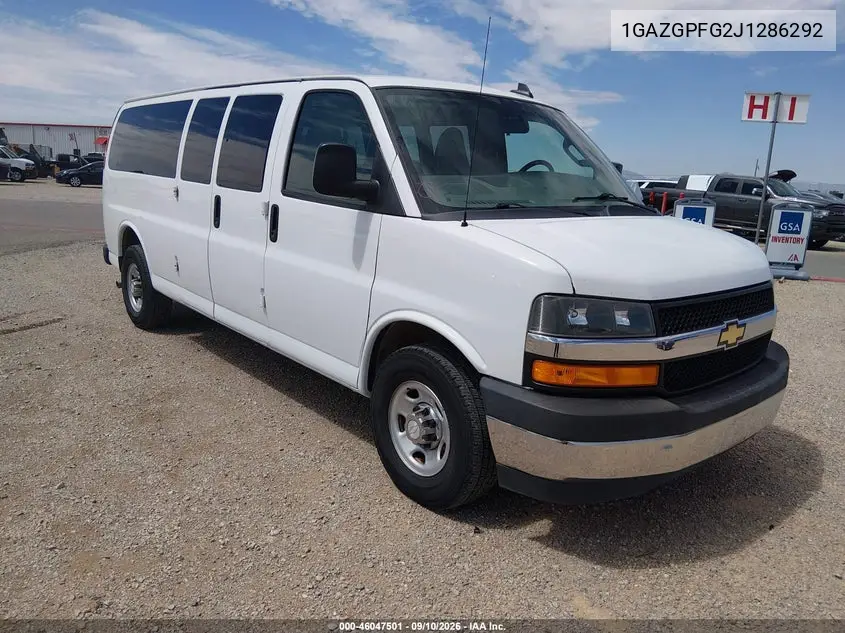 CHEVROLET EXPRESS 2018, VIN 1GAZGPFG2J1286292