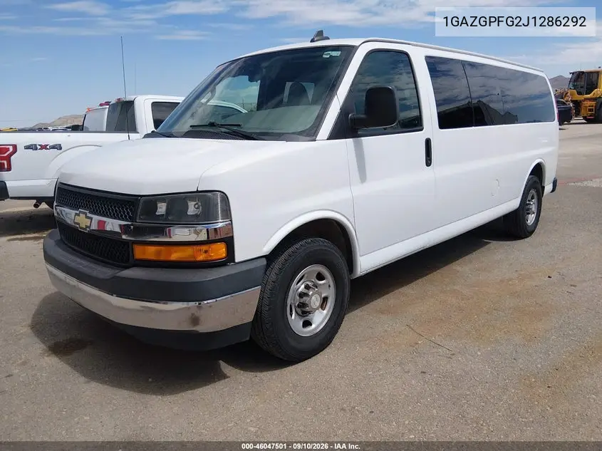2018 CHEVROLET EXPRESS VIN 1GAZGPFG2J1286292 — фото 2