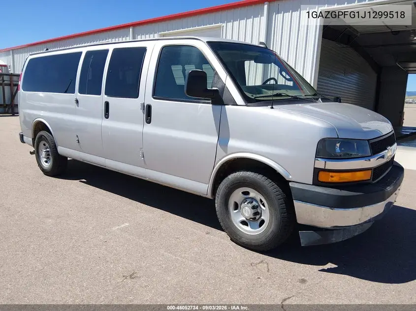 CHEVROLET EXPRESS 2018, VIN 1GAZGPFG1J1299518