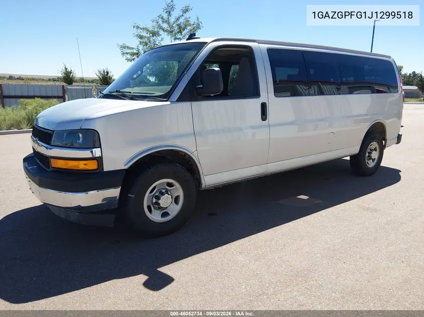 2018 CHEVROLET EXPRESS VIN 1GAZGPFG1J1299518 — фото 2