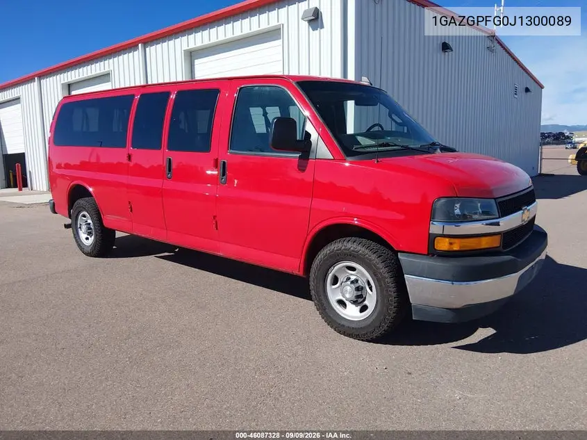 CHEVROLET EXPRESS 2018, VIN 1GAZGPFG0J1300089