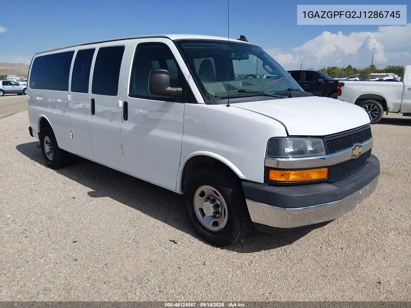 CHEVROLET EXPRESS 2018, VIN 1GAZGPFG2J1286745