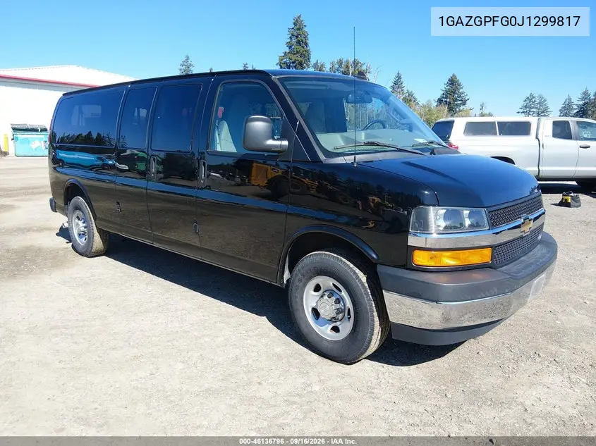 CHEVROLET EXPRESS 2018, VIN 1GAZGPFG0J1299817