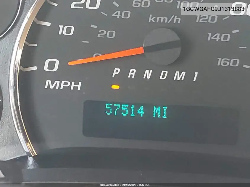 2018 CHEVROLET EXPRESS VIN 1GCWGAFG9J1313883 — фото 17
