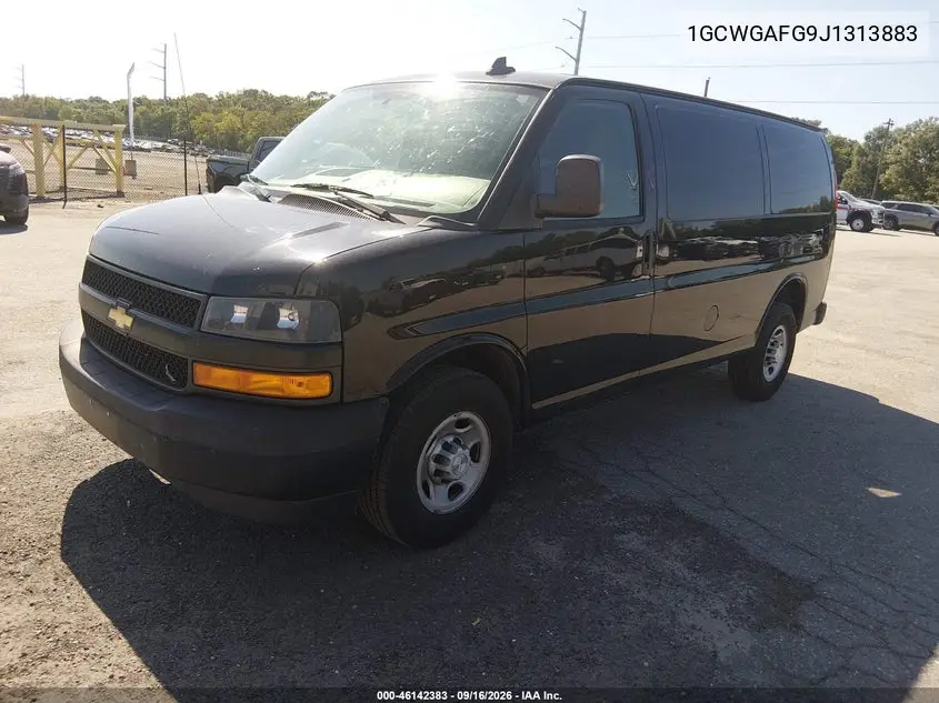 2018 CHEVROLET EXPRESS VIN 1GCWGAFG9J1313883 — фото 2
