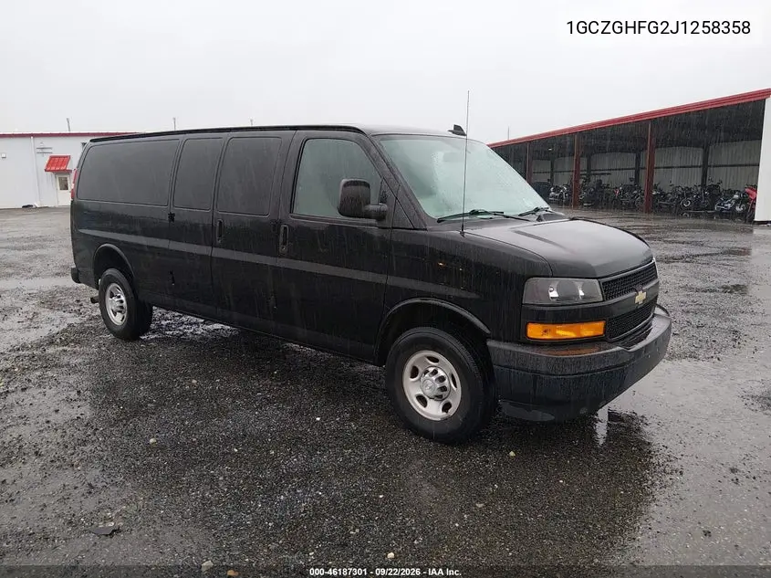 CHEVROLET EXPRESS 2018, VIN 1GCZGHFG2J1258358