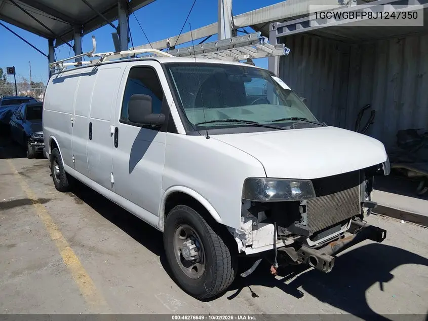 CHEVROLET EXPRESS 2018, VIN 1GCWGBFP8J1247350