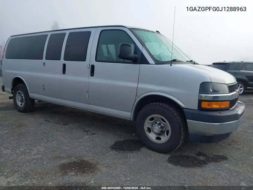 CHEVROLET EXPRESS 2018, VIN 1GAZGPFG0J1288963