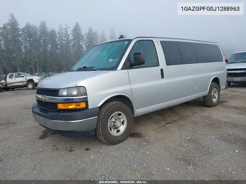 2018 CHEVROLET EXPRESS VIN 1GAZGPFG0J1288963 — фото 2