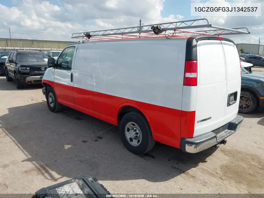 2018 CHEVROLET EXPRESS VIN 1GCZGGFG3J1342537 — фото 3