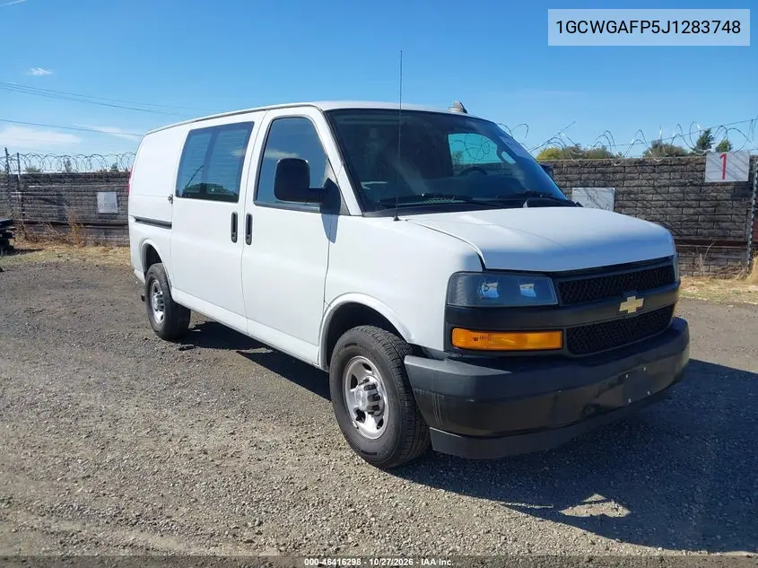 CHEVROLET EXPRESS 2018, VIN 1GCWGAFP5J1283748