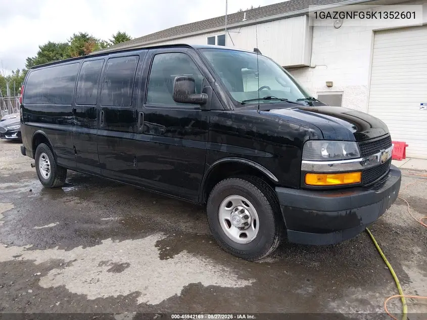 CHEVROLET EXPRESS 2019, VIN 1GAZGNFG5K1352601
