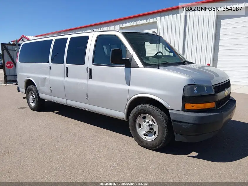 CHEVROLET EXPRESS 2019, VIN 1GAZGNFG5K1354087