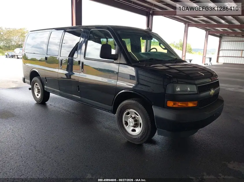 CHEVROLET EXPRESS 2019, VIN 1GAWGEFG3K1286410