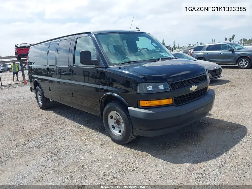 CHEVROLET EXPRESS 2019, VIN 1GAZGNFG1K1323385