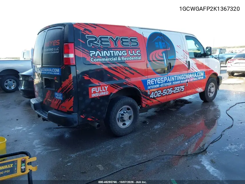 2019 CHEVROLET EXPRESS VIN 1GCWGAFP2K1367320 — фото 4