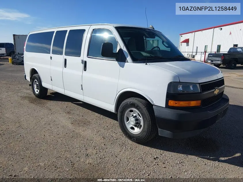CHEVROLET EXPRESS 2020, VIN 1GAZGNFP2L1258449