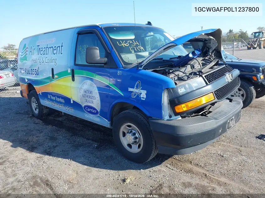 CHEVROLET EXPRESS 2020, VIN 1GCWGAFP0L1237800