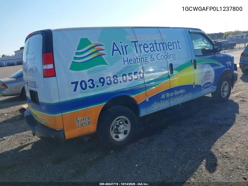 2020 CHEVROLET EXPRESS VIN 1GCWGAFP0L1237800 — фото 4