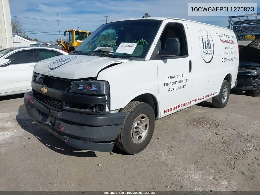 2020 CHEVROLET EXPRESS VIN 1GCWGAFP5L1270873 — фото 2