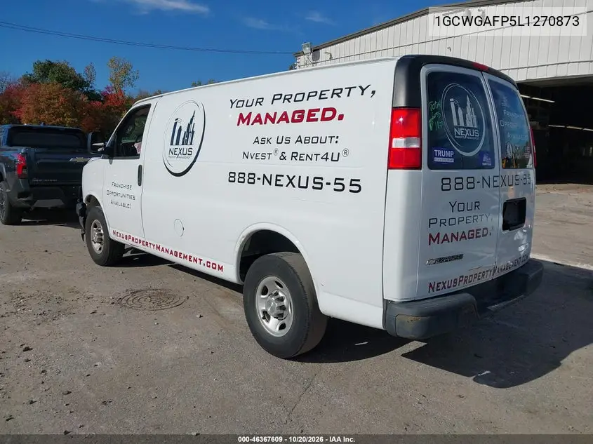 2020 CHEVROLET EXPRESS VIN 1GCWGAFP5L1270873 — фото 3