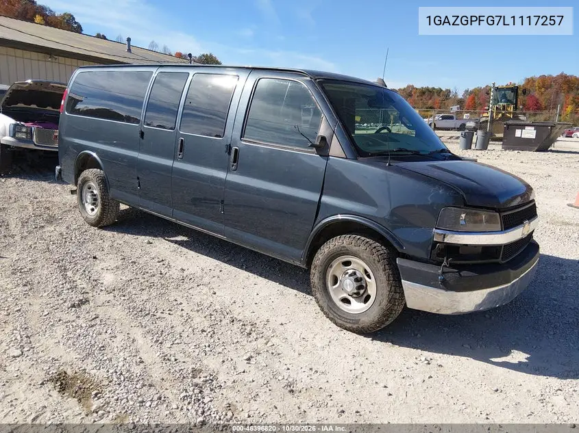 CHEVROLET EXPRESS 2020, VIN 1GAZGPFG7L1117257