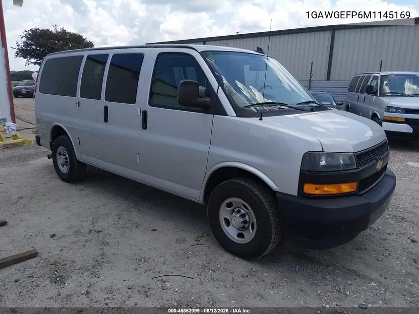CHEVROLET EXPRESS 2021, VIN 1GAWGEFP6M1145169