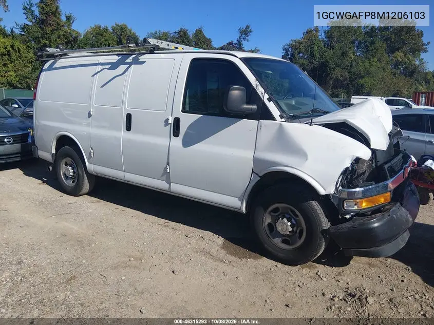 CHEVROLET EXPRESS 2021, VIN 1GCWGAFP8M1206103