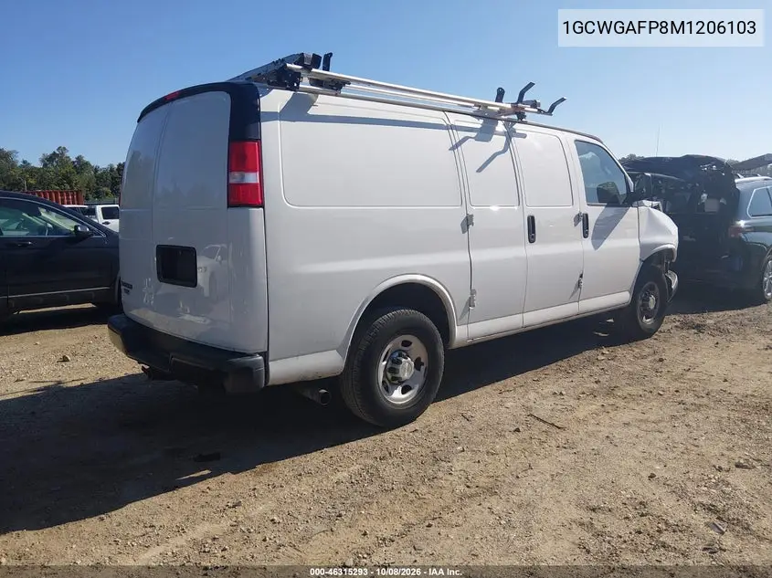 2021 CHEVROLET EXPRESS VIN 1GCWGAFP8M1206103 — фото 4