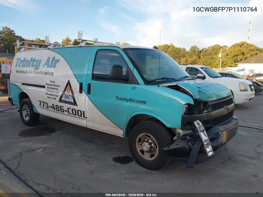 CHEVROLET EXPRESS 2023, VIN 1GCWGBFP7P1110764