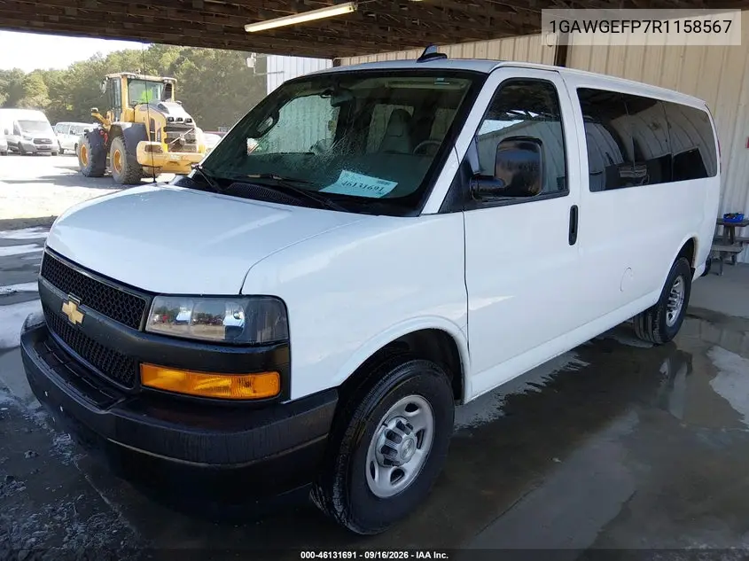 2024 CHEVROLET EXPRESS VIN 1GAWGEFP7R1158567 — фото 2