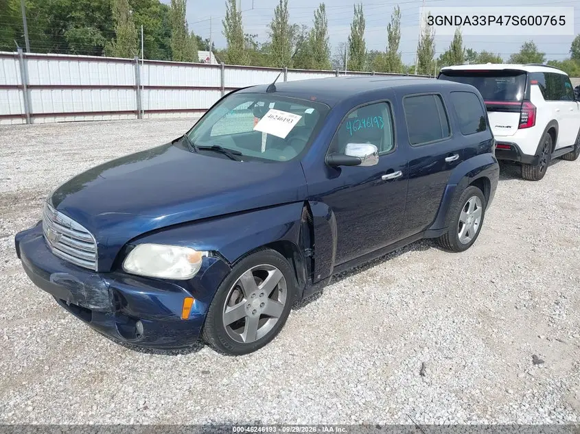 2007 CHEVROLET HHR VIN 3GNDA33P47S600765 — фото 2
