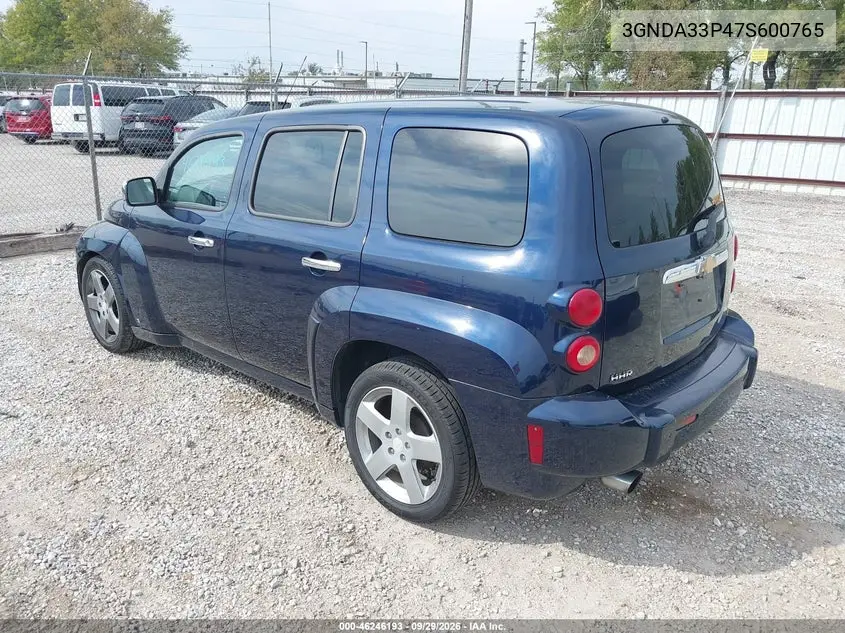 2007 CHEVROLET HHR VIN 3GNDA33P47S600765 — фото 3