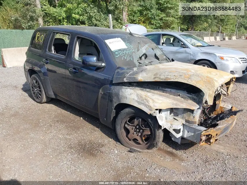 CHEVROLET HHR 2008, VIN 3GNDA23D98S584483