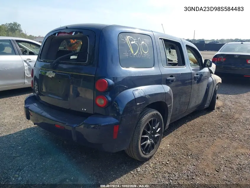 2008 CHEVROLET HHR VIN 3GNDA23D98S584483 — фото 4