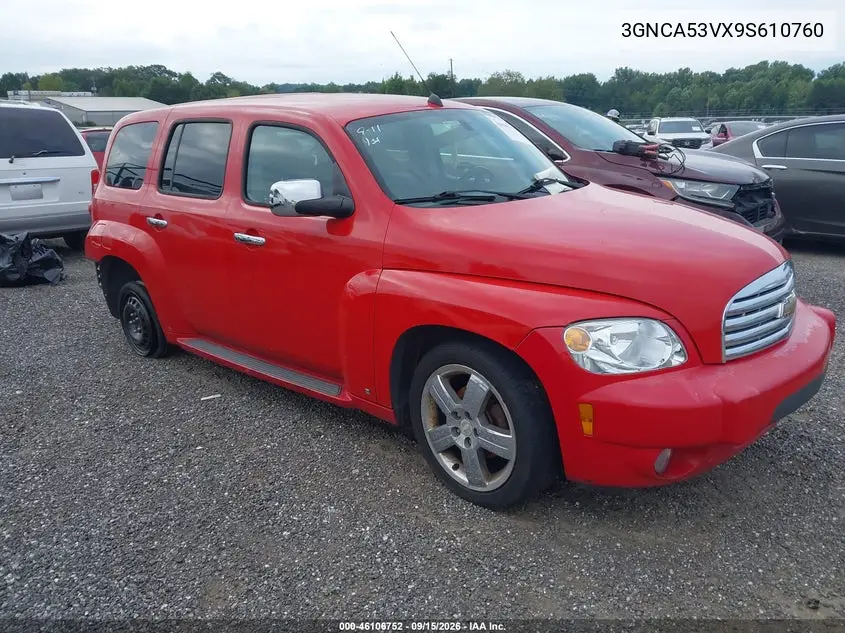 CHEVROLET HHR 2009, VIN 3GNCA53VX9S610760