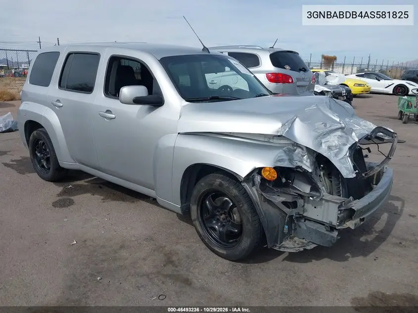 CHEVROLET HHR 2010, VIN 3GNBABDB4AS581825