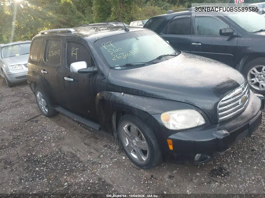 CHEVROLET HHR 2011, VIN 3GNBACFU0BS589586