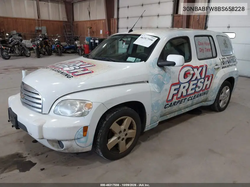 2011 CHEVROLET HHR VIN 3GNBABFW8BS658228 — фото 2