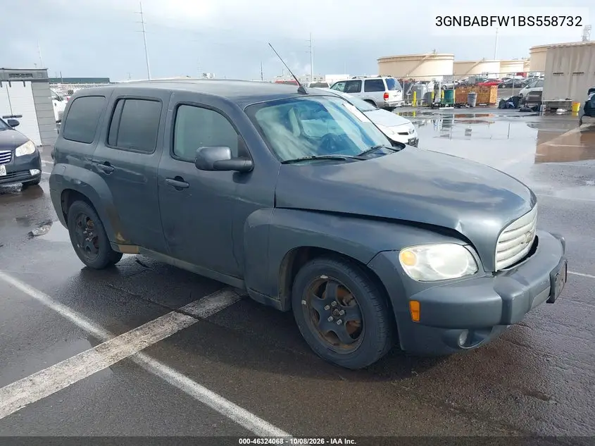 CHEVROLET HHR 2011, VIN 3GNBABFW1BS558732