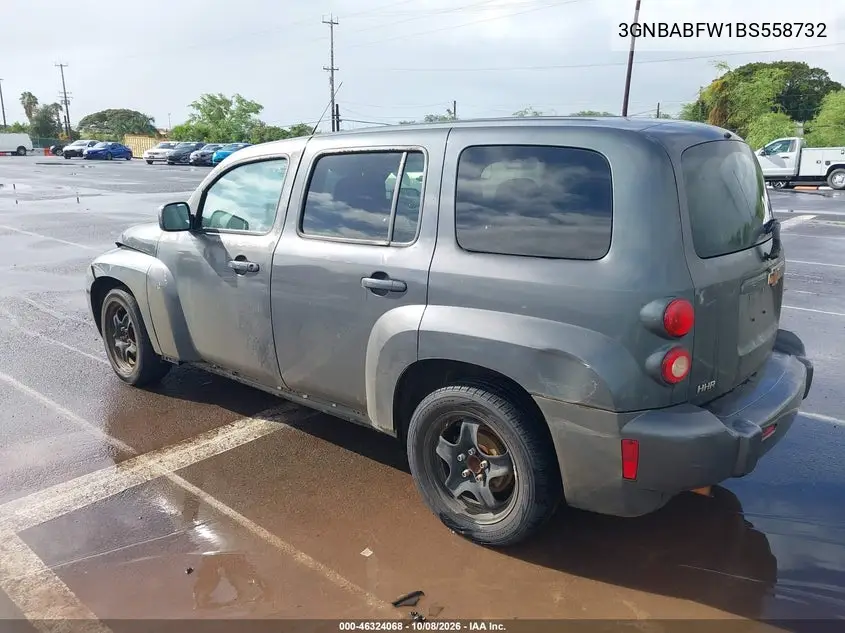 2011 CHEVROLET HHR VIN 3GNBABFW1BS558732 — фото 3